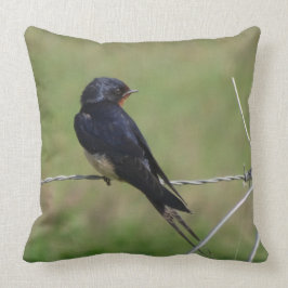 Cute Sitting Barn Swallow Sierkussen