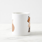 Cute Sitting Fox Koffiemok (Center)