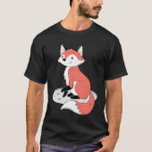 Cute Sitting Fox T-shirt (Voorkant)