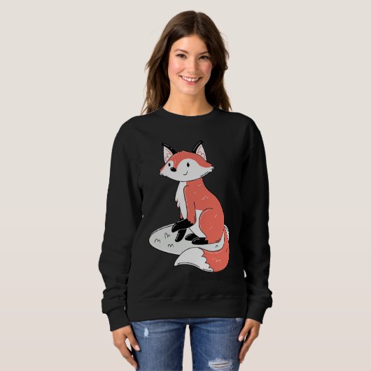 Cute Sitting Fox Trui (Voorkant volledig)