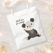 Cute Sitting Opossum Thank You for Coming Bedankzakje (Geknipt)