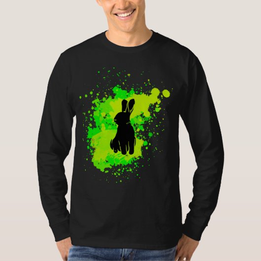 Cute sitting rabbit with beautiful colours  for Ea T-shirt (Voorkant)