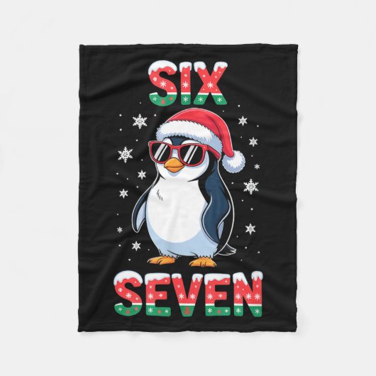 Cute Six Seven 67 Penguin Kids Christmas Holiday  Fleece Deken (Voorkant)