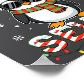 Cute Six Seven 67 Penguin Kids Christmas Holiday L Poster (Hoek)