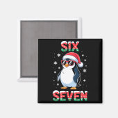 Cute Six Seven 67 Penguin Kids Christmas Holiday Magneet (Voorkant / Achterkant)