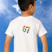 Cute Six/ Seven Splatter Paint Blue Pesronalize T-shirt