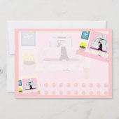 Cute Sixties Stephanie Sweet Retro Character Art Kaart (Achterkant)