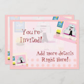 Cute Sixties Stephanie Sweet Retro Character Art Kaart (Voorkant / Achterkant)