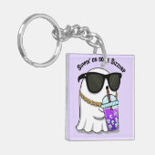 Cute Sizzurp Ghost Keychain – Funny Kawaii Ghost C (Voorkant Links)