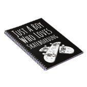 Cute Skateboardcadeaus voor jongens kinderen kids Notitieboek (Rechterzijde)