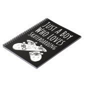Cute Skateboardcadeaus voor jongens kinderen kids Notitieboek (Linkerzijde)