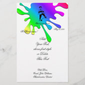 Cute Skateboarder Boy voegt Naam en Tekst toe Briefpapier (Voorkant)