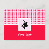 Cute Skateboarding Briefkaart (Voorkant)