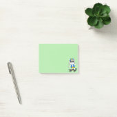 Cute Skater Cat op Lime Green Post-it® Notes (Kantoor)