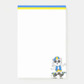 Cute Skater Cat Post-it Notes (Voorkant)