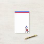 Cute Skater Cat Post-it® Notes (Op bureau)