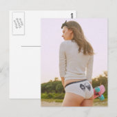 Cute Skater Girl onderkleding model Briefkaart (Voorkant / Achterkant)