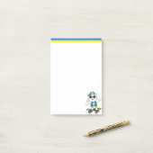 Cute Skater Kat Post-it Notities Post-it® Notes (Op bureau)