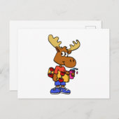 Cute Skater-mose | achtergrondkleur kiezen Briefkaart (Voorkant / Achterkant)