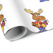 Cute Skater-mose | achtergrondkleur kiezen Cadeaupapier (Rol Hoek)