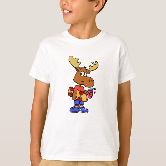 Cute Skater-mose | achtergrondkleur kiezen T-shirt (Voorkant)