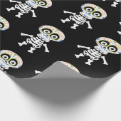 Cute skelet bedrukt met Halloween Cadeaupapier (Hoek)