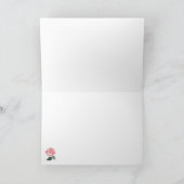 Cute Skeleton Bride en Groom in Weddenfoto Kaart (Binnen)