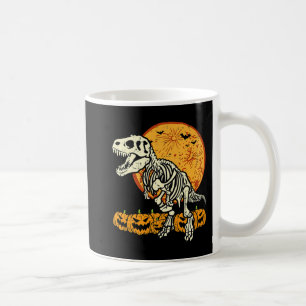 Cute Skeleton Dinosaur Trex Dino Pumpkins Moon Boy Koffiemok