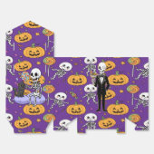 Cute Skeleton Fun For Halloween Bedankdoosjes (Ongevouwen)