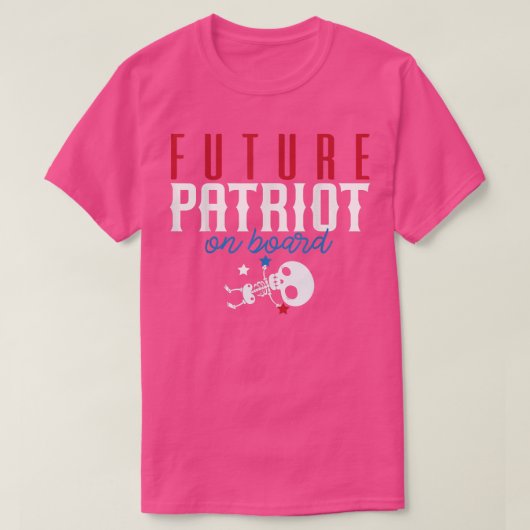 Cute Skeleton Future Patriot T-shirt (Design voorkant)