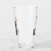 Cute Skeleton Girl with Pumpkin Balloons  Glas (Links)