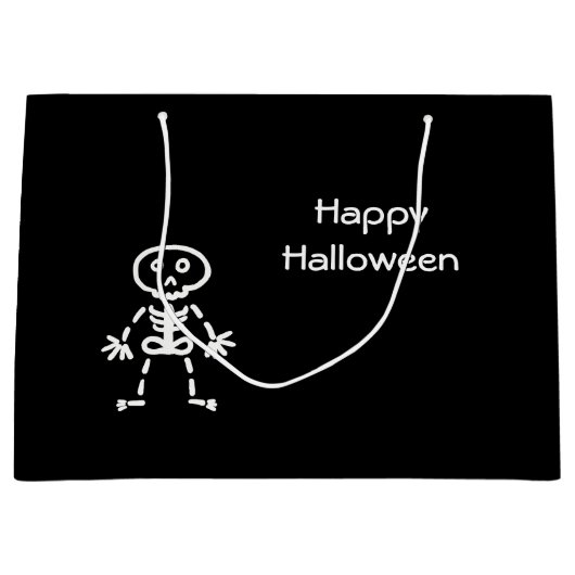 Cute skeleton groot cadeauzakje (Voorkant)