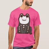 Cute Skeleton Halloween Frog T-shirt (Voorkant)