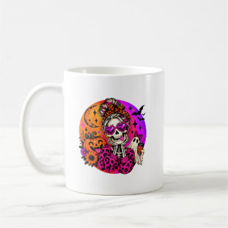 Cute Skeleton Halloween Mug Koffiemok
