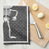 Cute Skeleton Halloween Theedoek (Quarter Fold)