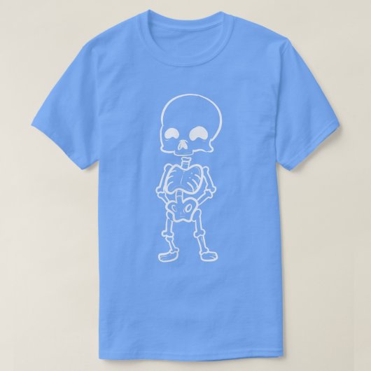 Cute Skeleton Punk of Hippie T-shirt (Design voorkant)