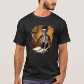 Cute Skeleton Teacher Professor School Halloween T-shirt (Voorkant)