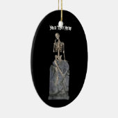 Cute Skeleton Tombstone Halloween Ornament (Rechts)