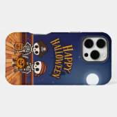 cute, skeletons and pumpkin Halloween iPhone Hoesje (Achterkant horizontaal)