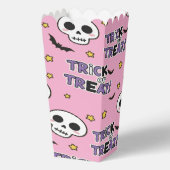 Cute Skeletons Pink For Halloween Bedankdoosjes (Achterkant)