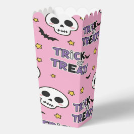 Cute Skeletons Pink For Halloween Bedankdoosjes