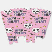 Cute Skeletons Pink For Halloween Bedankdoosjes (Ongevouwen)