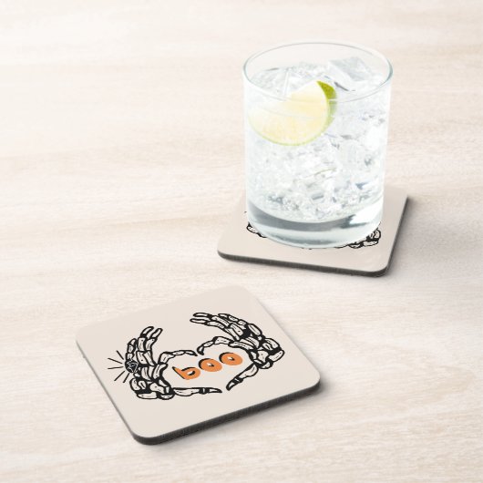 Cute Skelton Hands Married Halloween Bier Onderzetter (Rechterzijde)