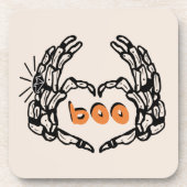 Cute Skelton Hands Married Halloween Bier Onderzetter (Voorkant)