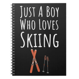 Cute Ski Gifts For Baby Boys Kids Skier Skiing Notitieboek
