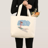 Cute Skiier Grote Tote Bag (Voorkant (product))