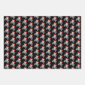 Cute Skull and Crossbones Pattern Pirate Thema Inpakpapier Vel (Voorkant 3)
