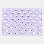 Cute Skull & Bones Halloween Patterns Inpakpapier Vel (Voorkant 3)