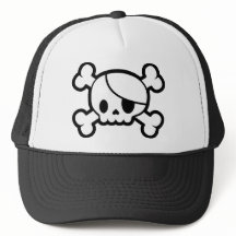 Cute Skull & Crossbones Trucker Hat