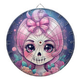 Cute Skull Dartboard Dartbord (Voorkant)